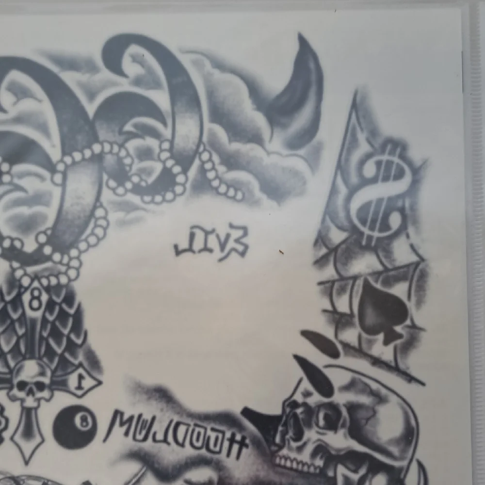 Hoodlum Face Tattoos - Black